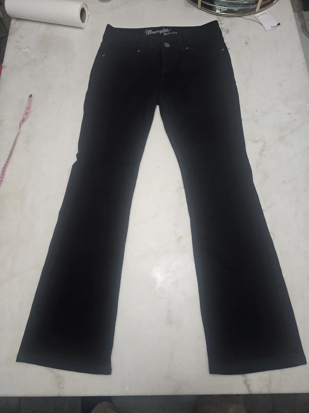 Wrangler Women's Black Straight-Leg Jeans